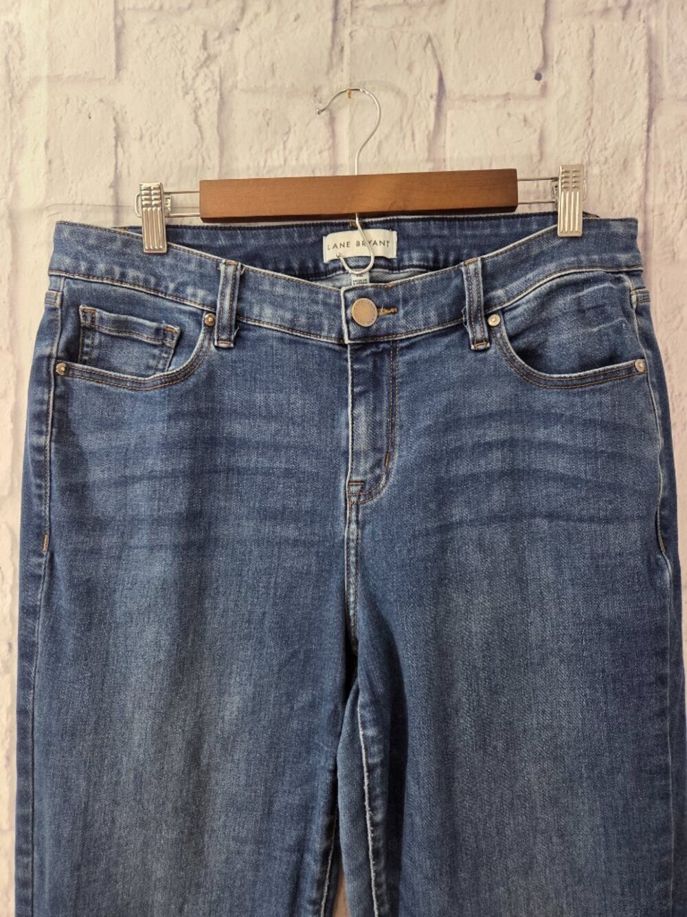 Lane Bryant Stretch 14L Medium Wash Denim Blue Bootcut Jeans - Picture 2 of 11